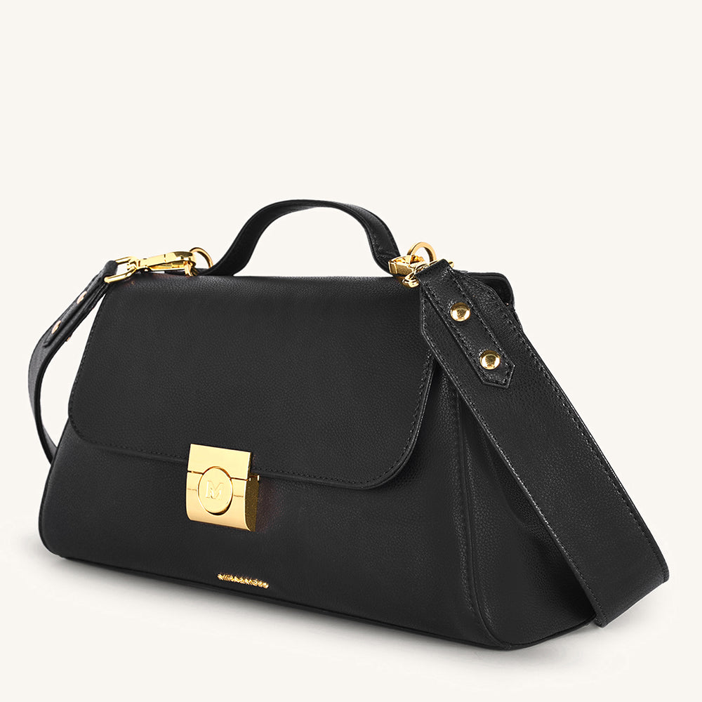 Mira & Moss Vivienne Classic Crossbody Bag - Black