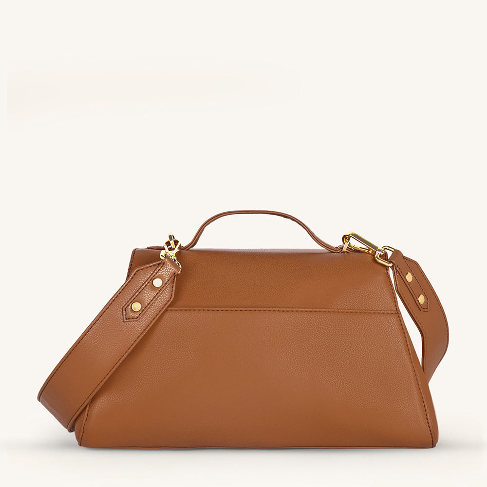 Mira & Moss Vivienne Classic Crossbody Bag - Tan