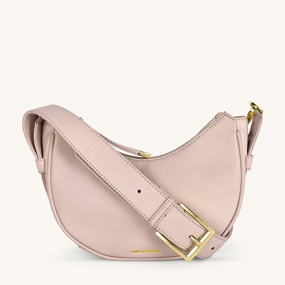 Mira & Moss Sabine Crescent Crossbody Bag - Transcendent Pink