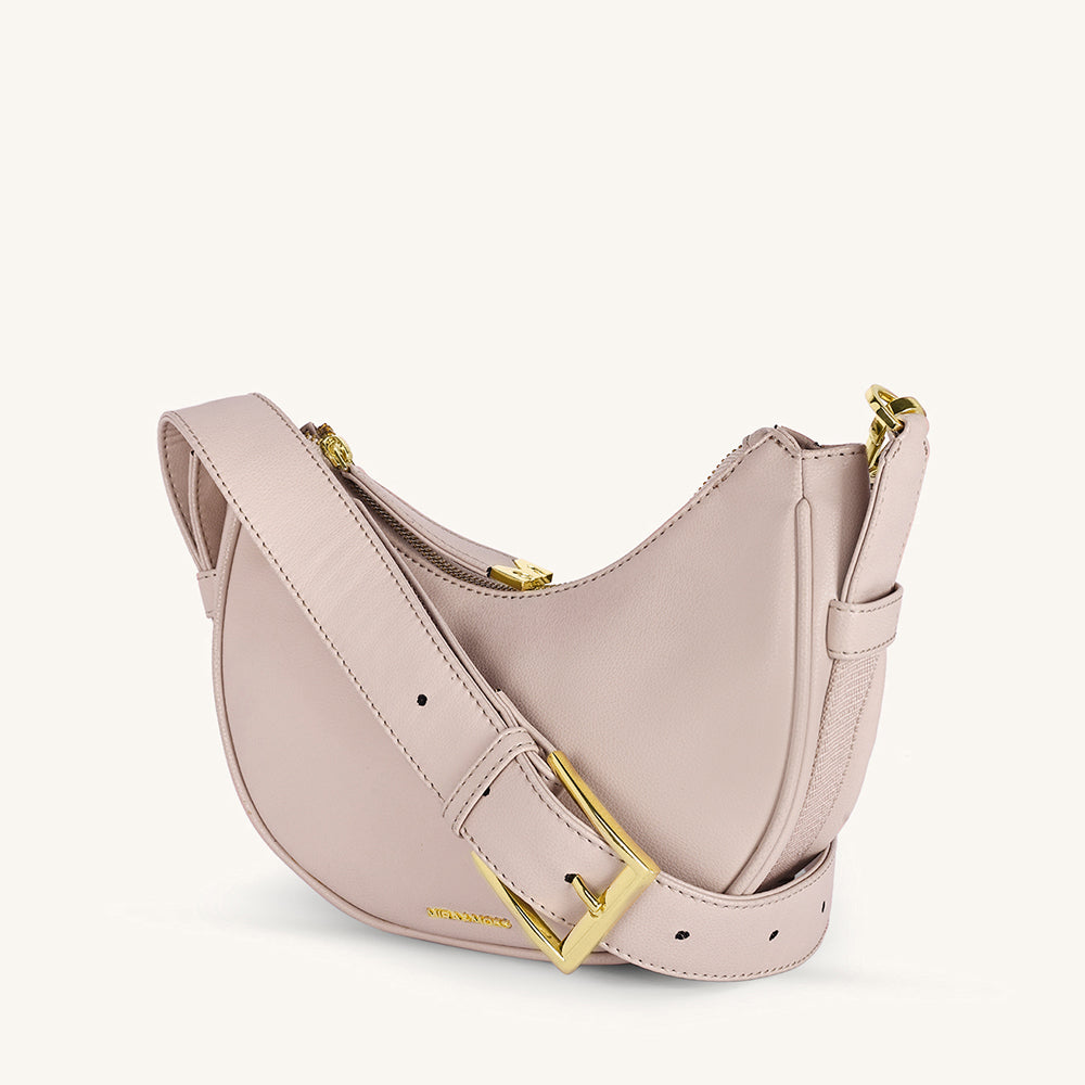 Mira & Moss Sabine Crescent Crossbody Bag - Transcendent Pink