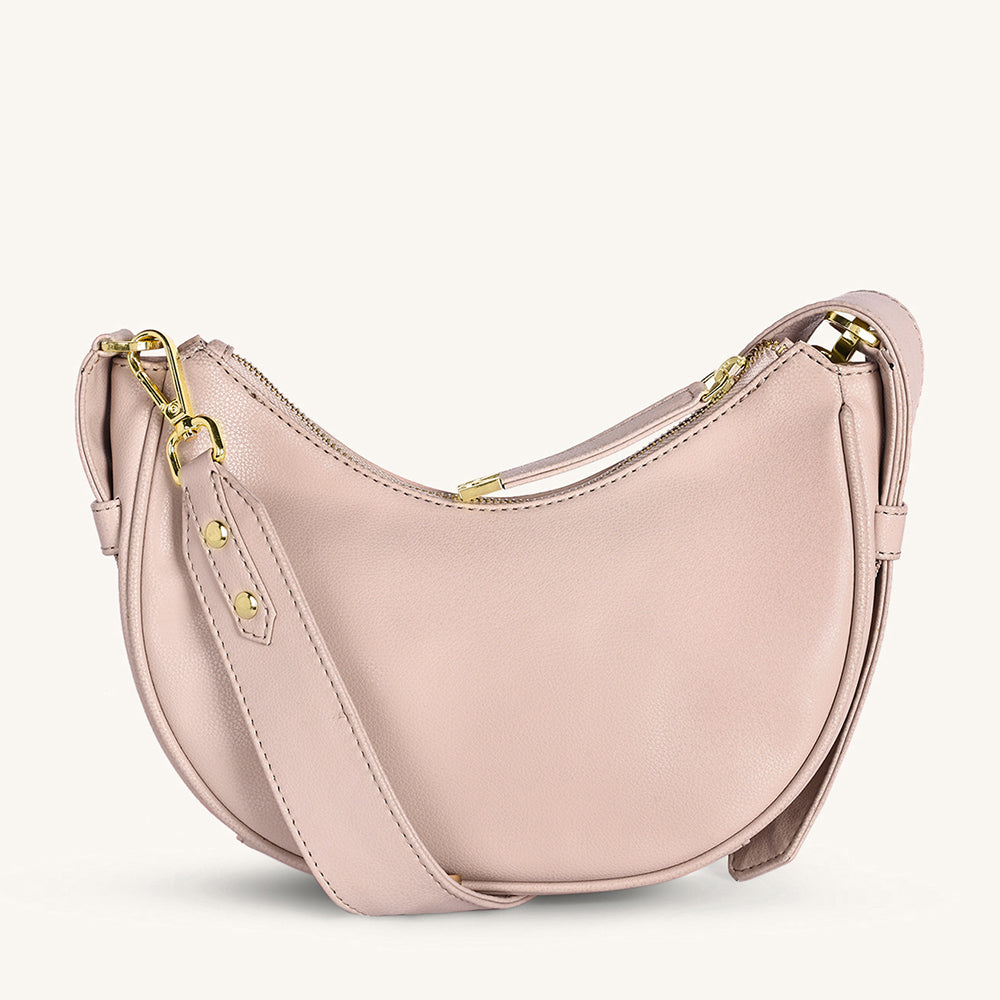 Mira & Moss Sabine Crescent Crossbody Bag - Transcendent Pink