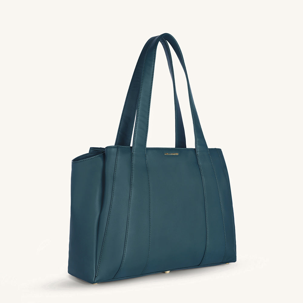 Mira & Moss Victoria Tote Bag - Pine Teal
