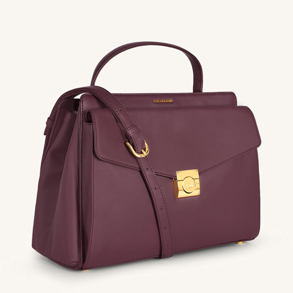 Mira & Moss Beverly Crossbody Bag - Plum