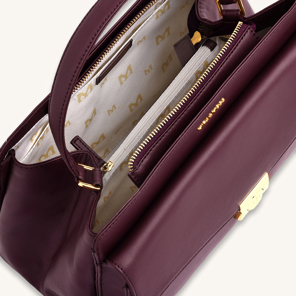 Mira & Moss Beverly Crossbody Bag - Plum