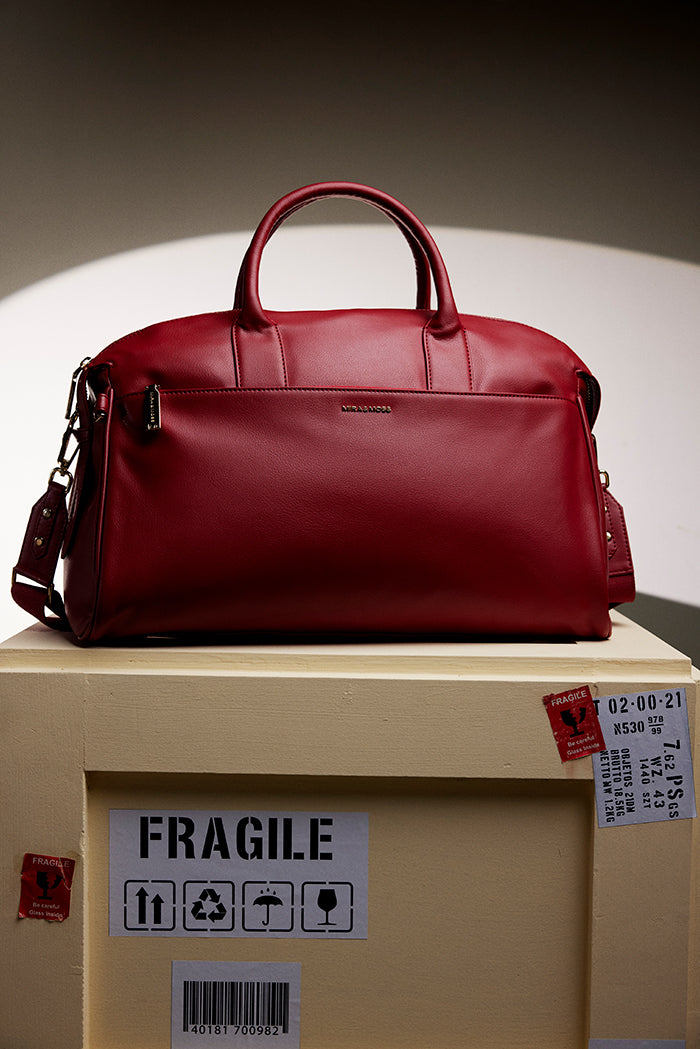 Mira & Moss Athena Duffel - Garnet Red