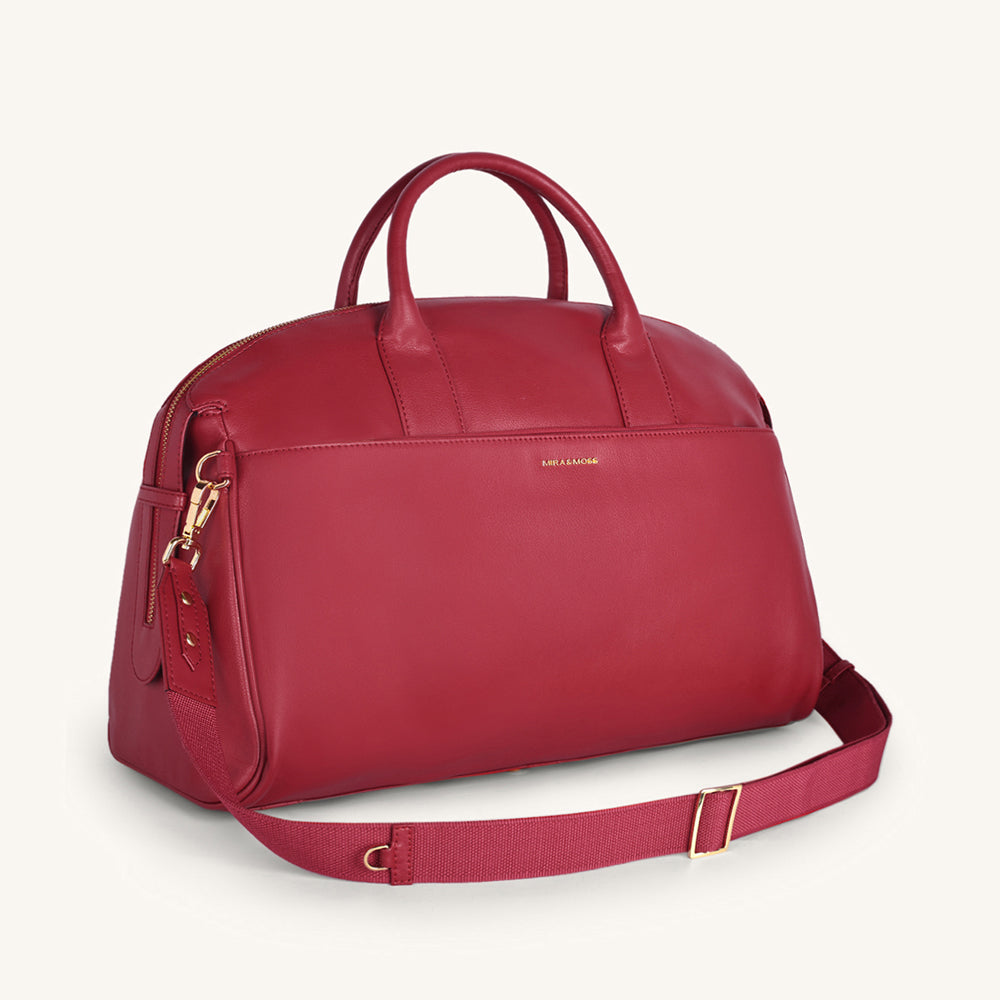 Mira & Moss Athena Duffel - Garnet Red