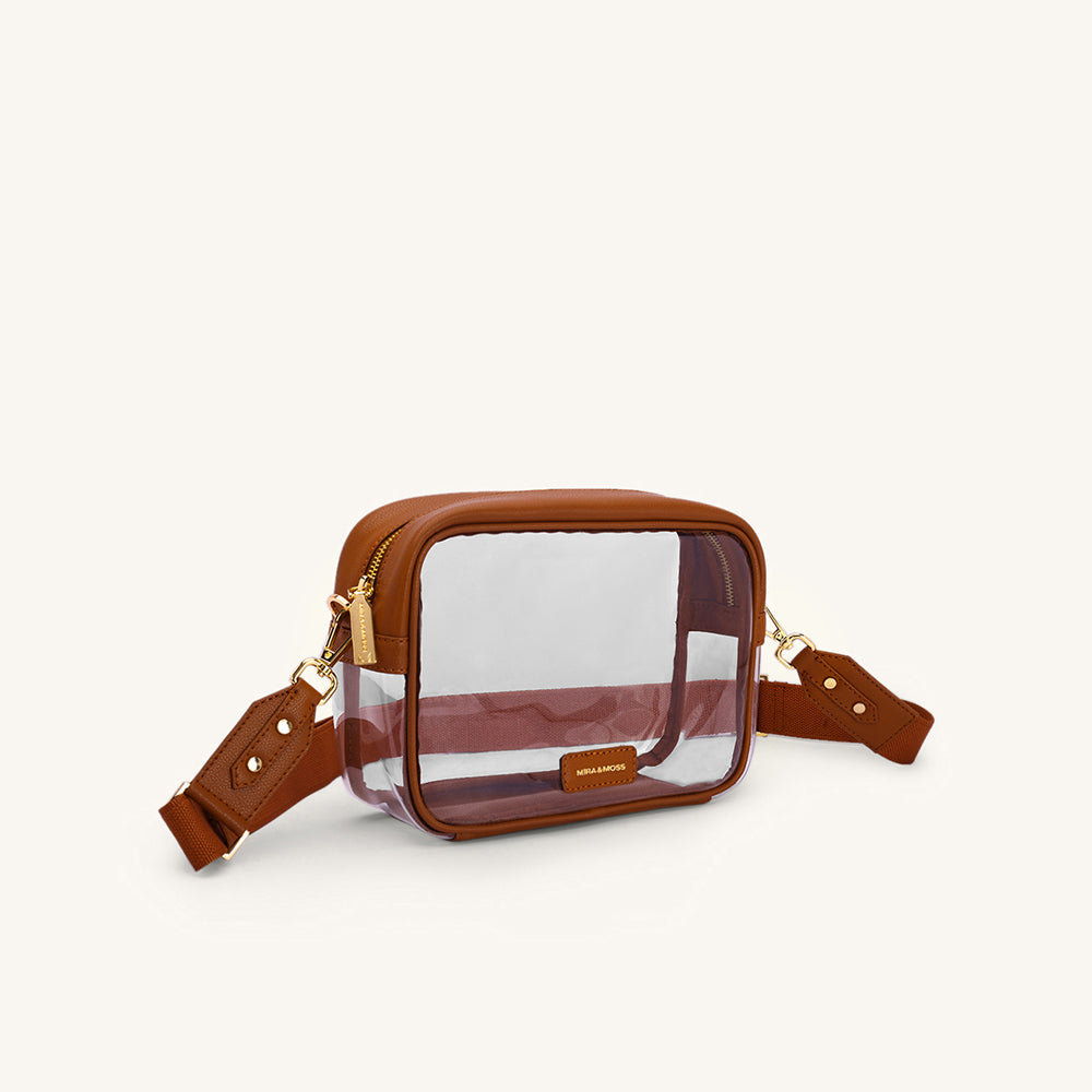 Mira & Moss Cleo Clear Bag - Tan