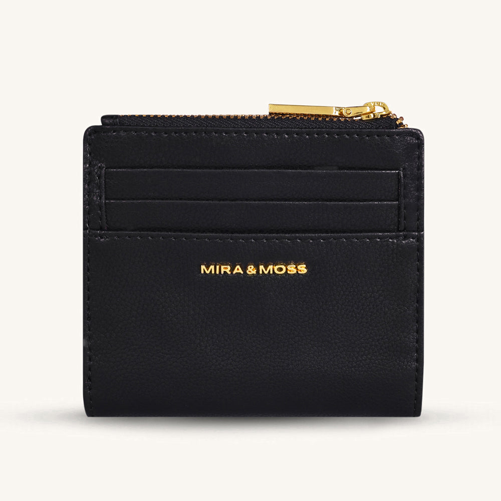 Mira & Moss Regina Compact Wallet - Black