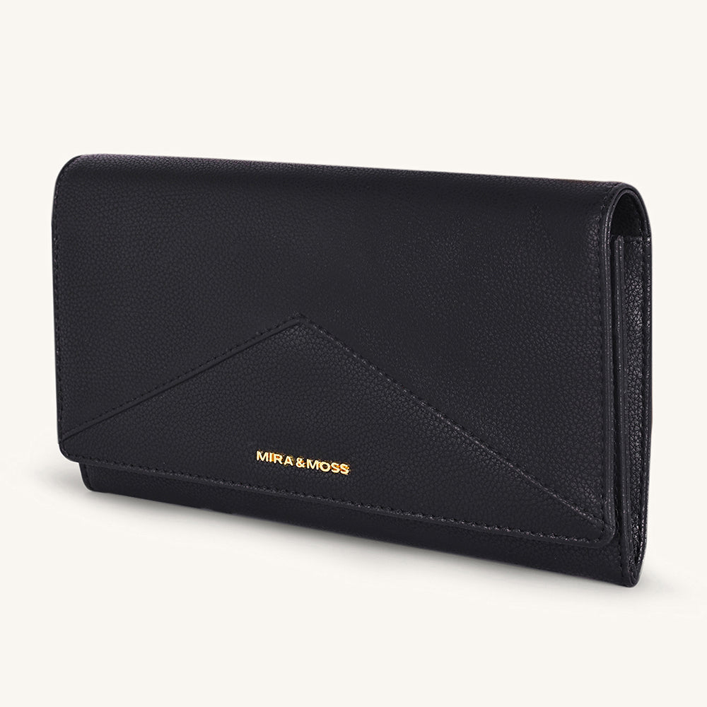 Mira & Moss Napa Long Wallet - Black