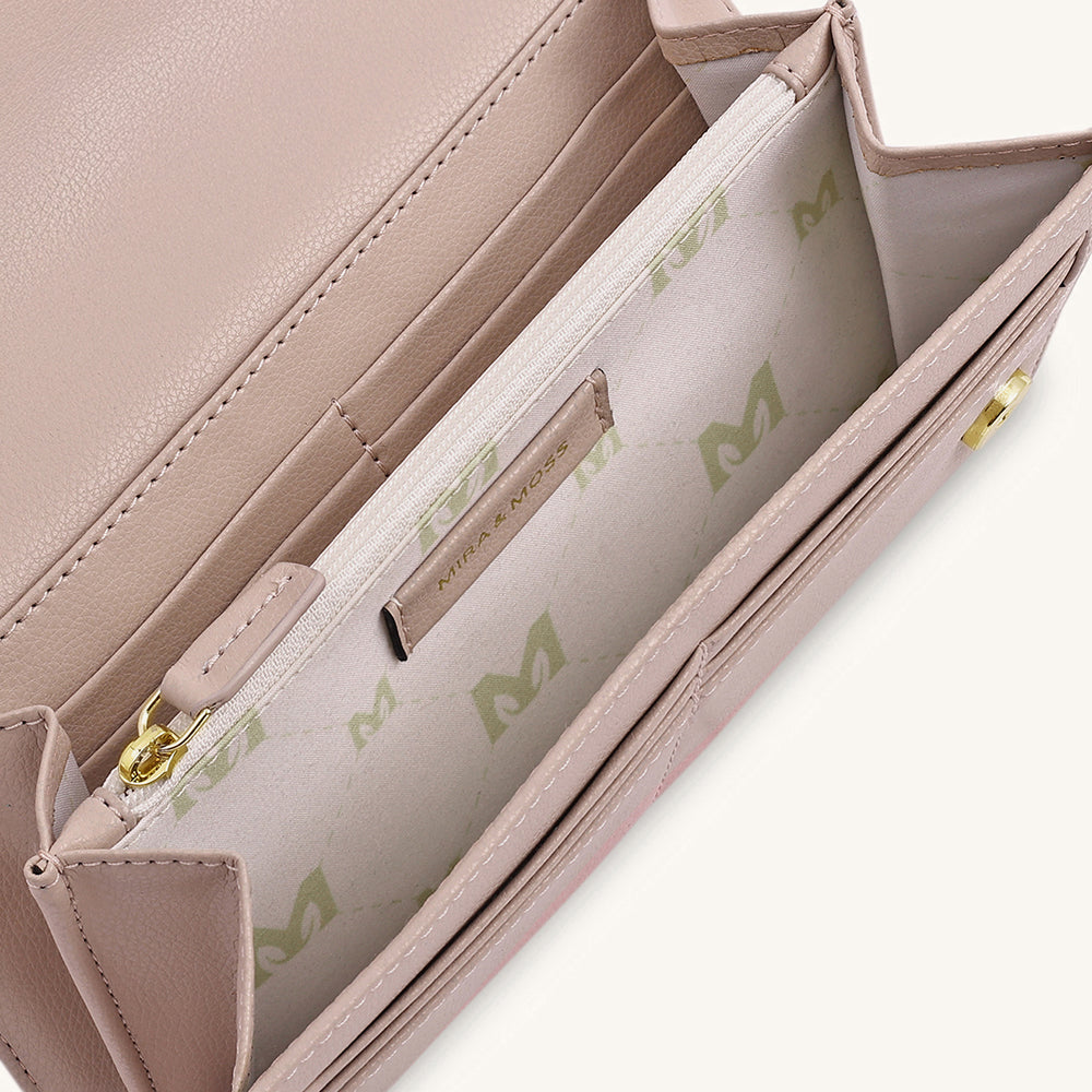 Mira & Moss Napa Long Wallet - Transcendent Pink