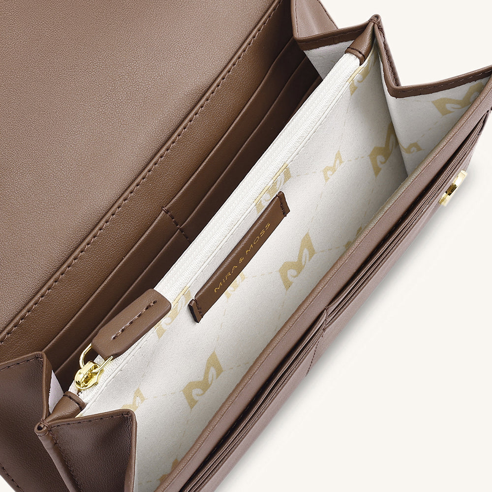 Mira & Moss Napa Long Wallet - Chocolate Latte