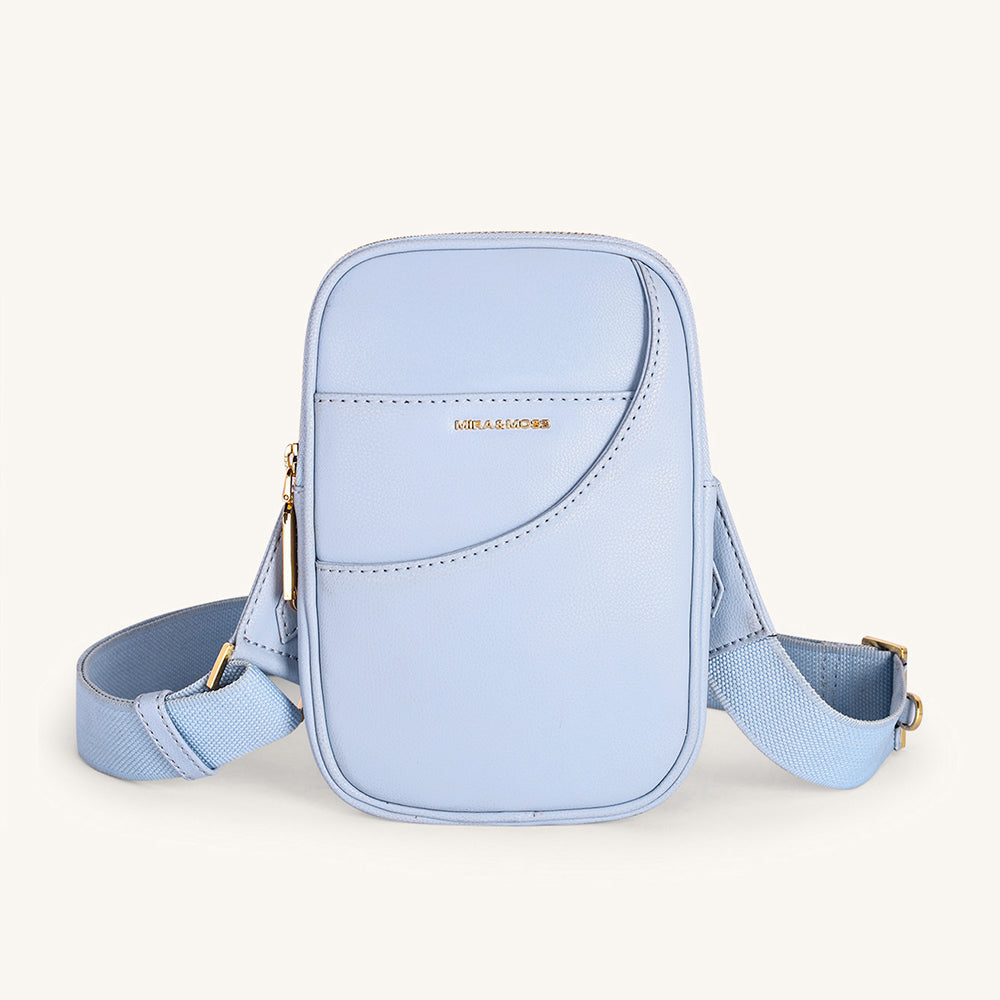 Mira & Moss Iris Mini-Crossbody Bag - Ice Blue