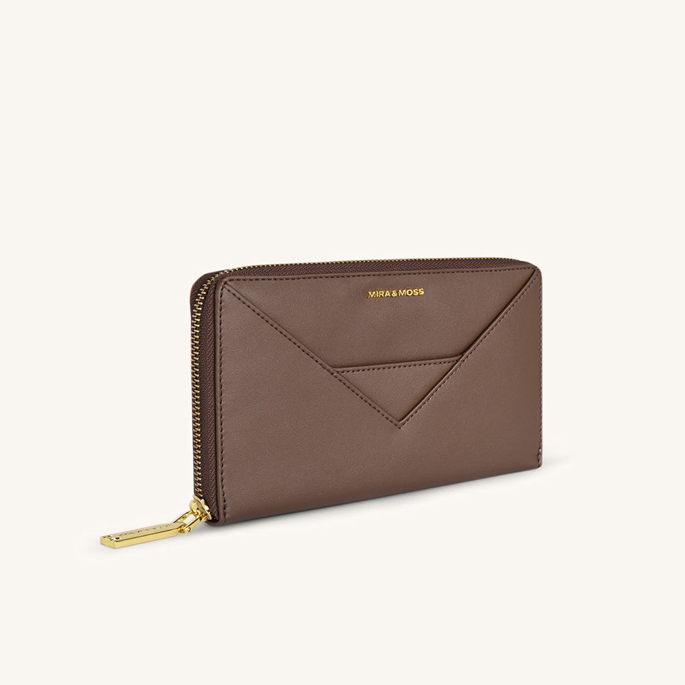 Mira & Moss Corrine Long Wallet - Chocolate Latte