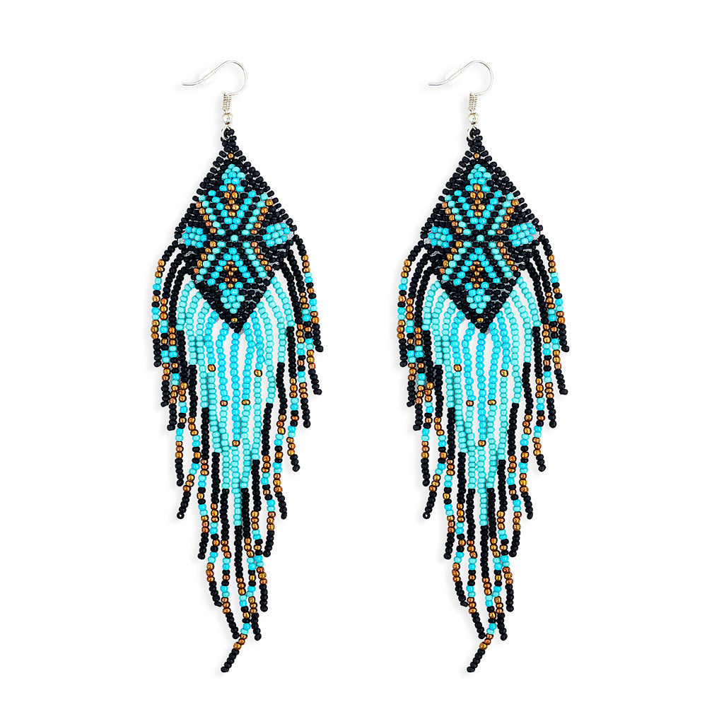 Sky Mother Beaded Earrings