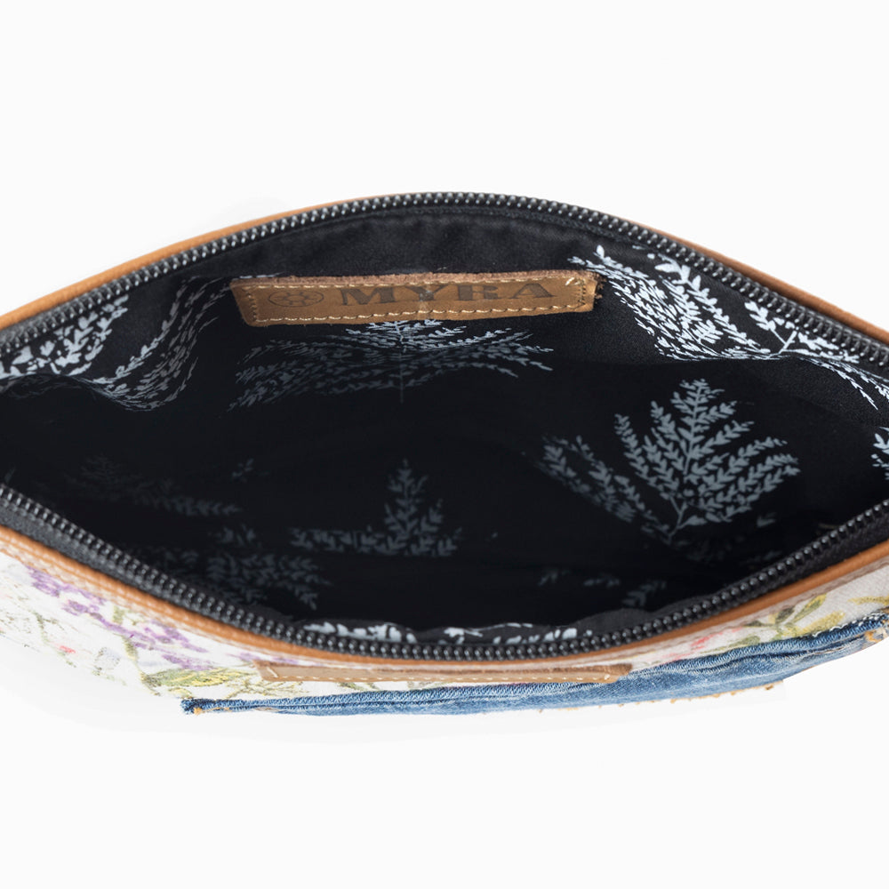 Dahlia Denim Clutch Bag