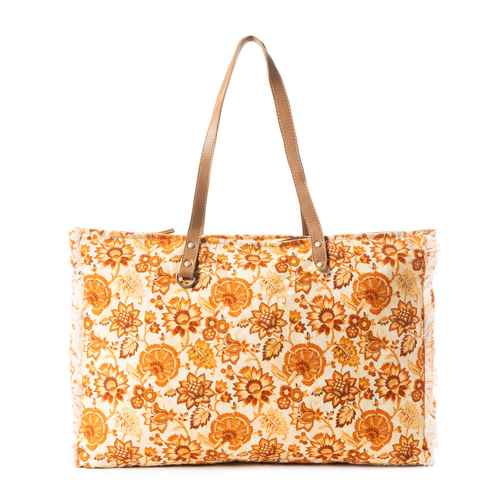 Delft Garden Weekender In Yellow & Red