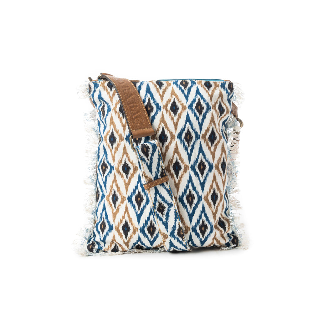 Beautiful Tapestry Crossbody Bag In Blue