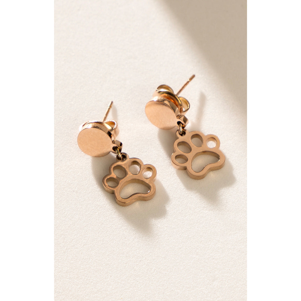 Amore d'Janet Paw Print Earrings