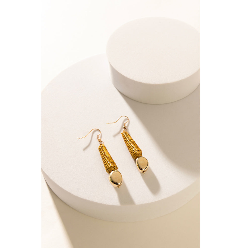 Shinning Nugget Wrapped Earrings
