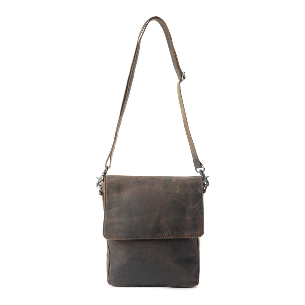 Mountain Heights Messenger Bag In Dark Brown