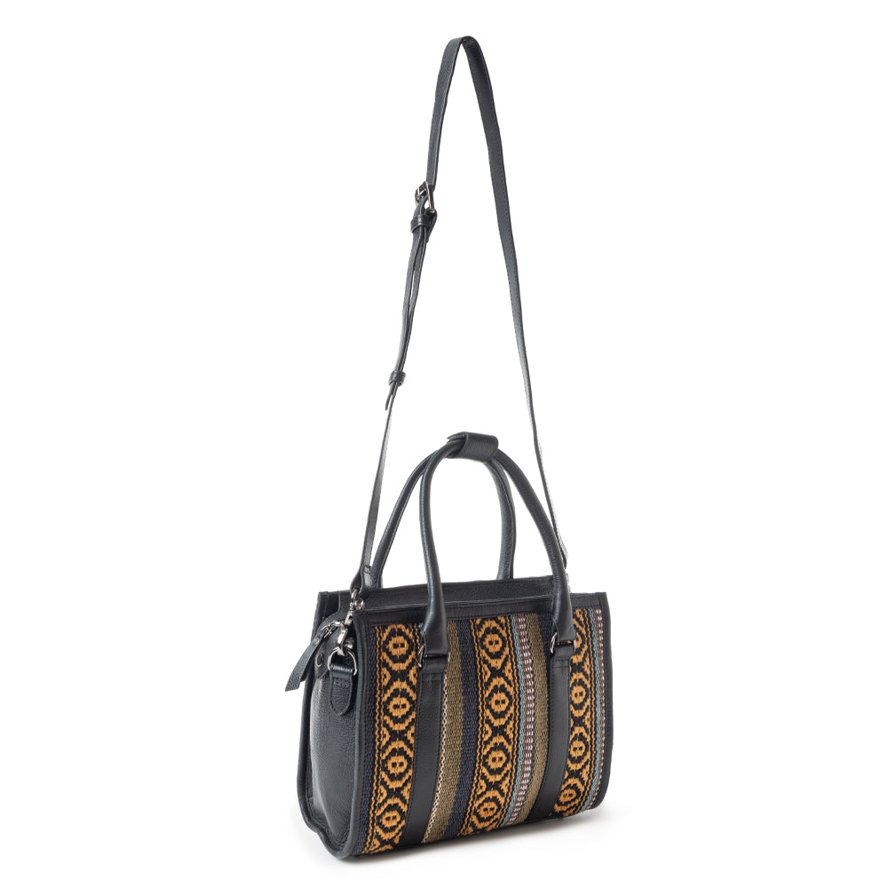 Nuevas Vistas Crossbody Bag In Black and Yellow