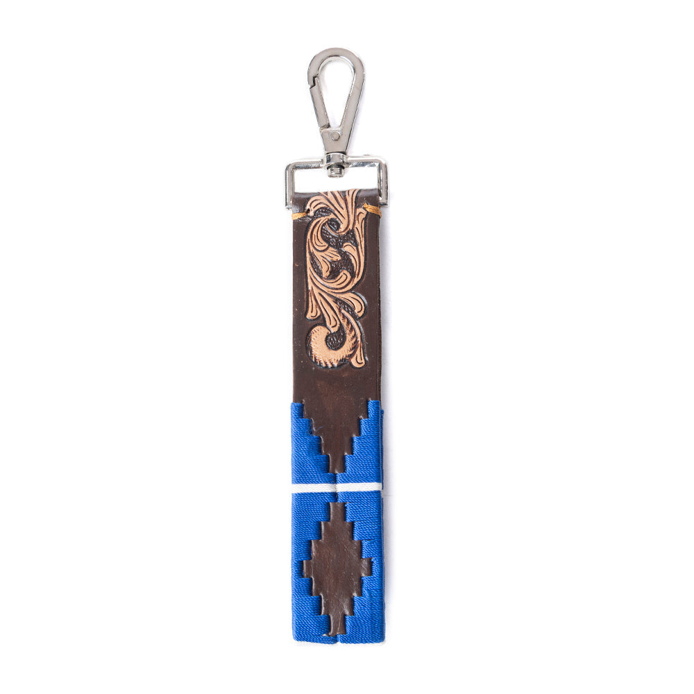 My Desert Dawn Key Fob In Blue & Brown