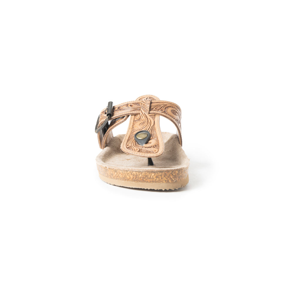 Balinda Ridge Sandals In Brown