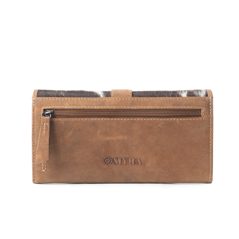 Wind Rider Wallet In Brown & White