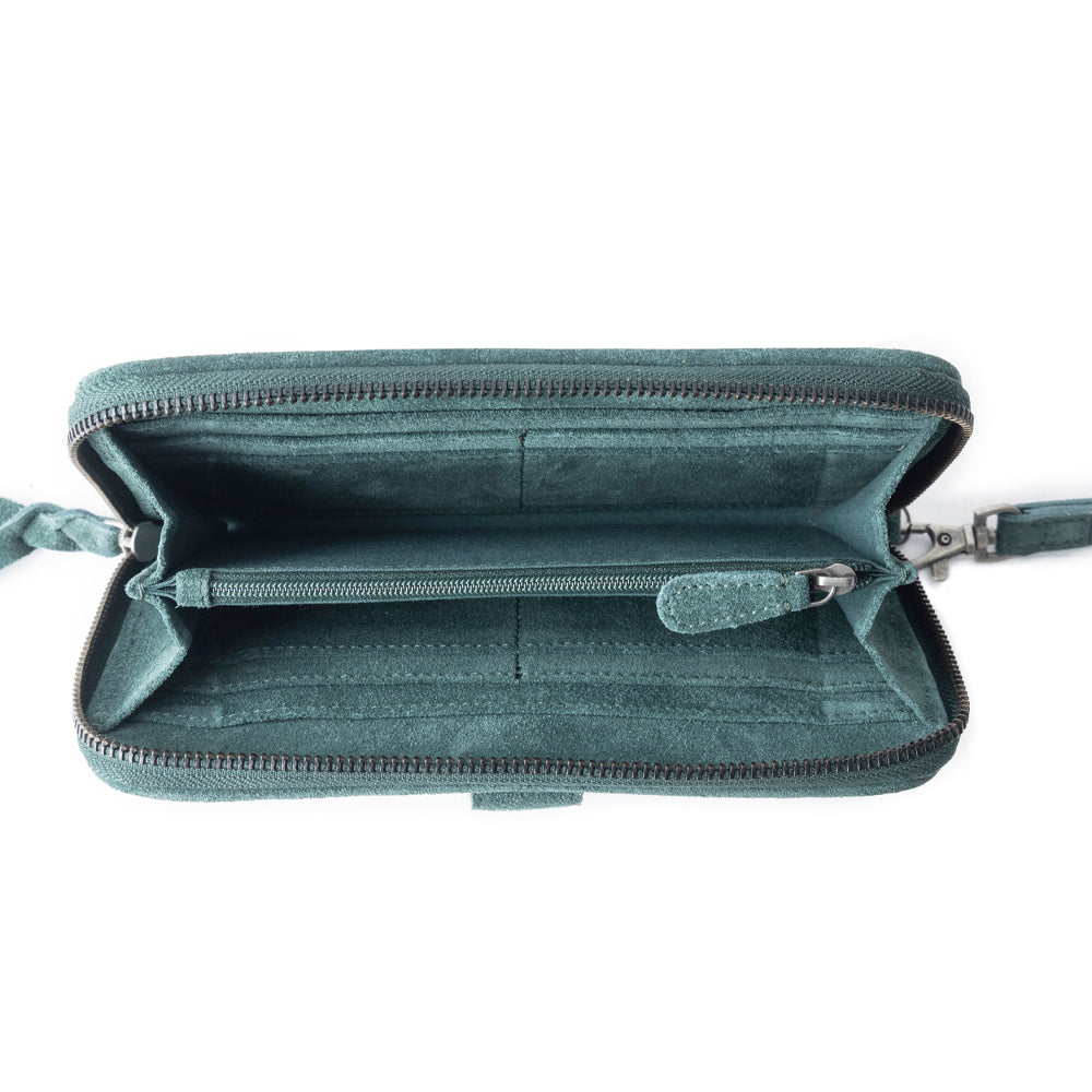 Electric Desert Wallet In Green