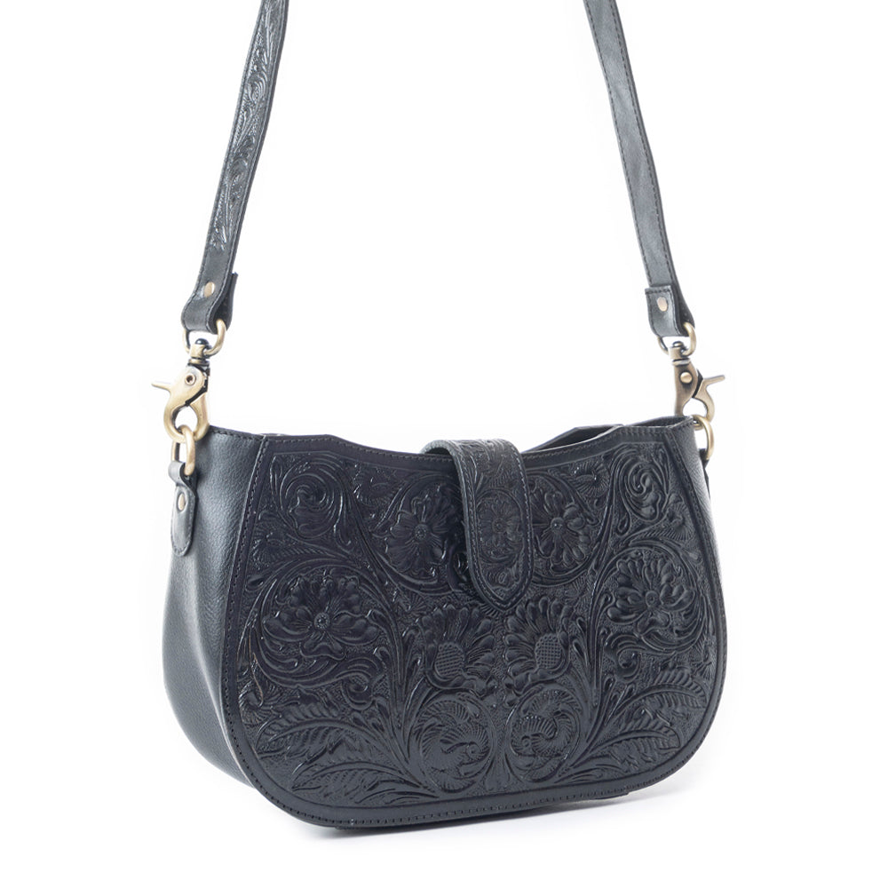 Wildflowers of the Prairie Bag In Black