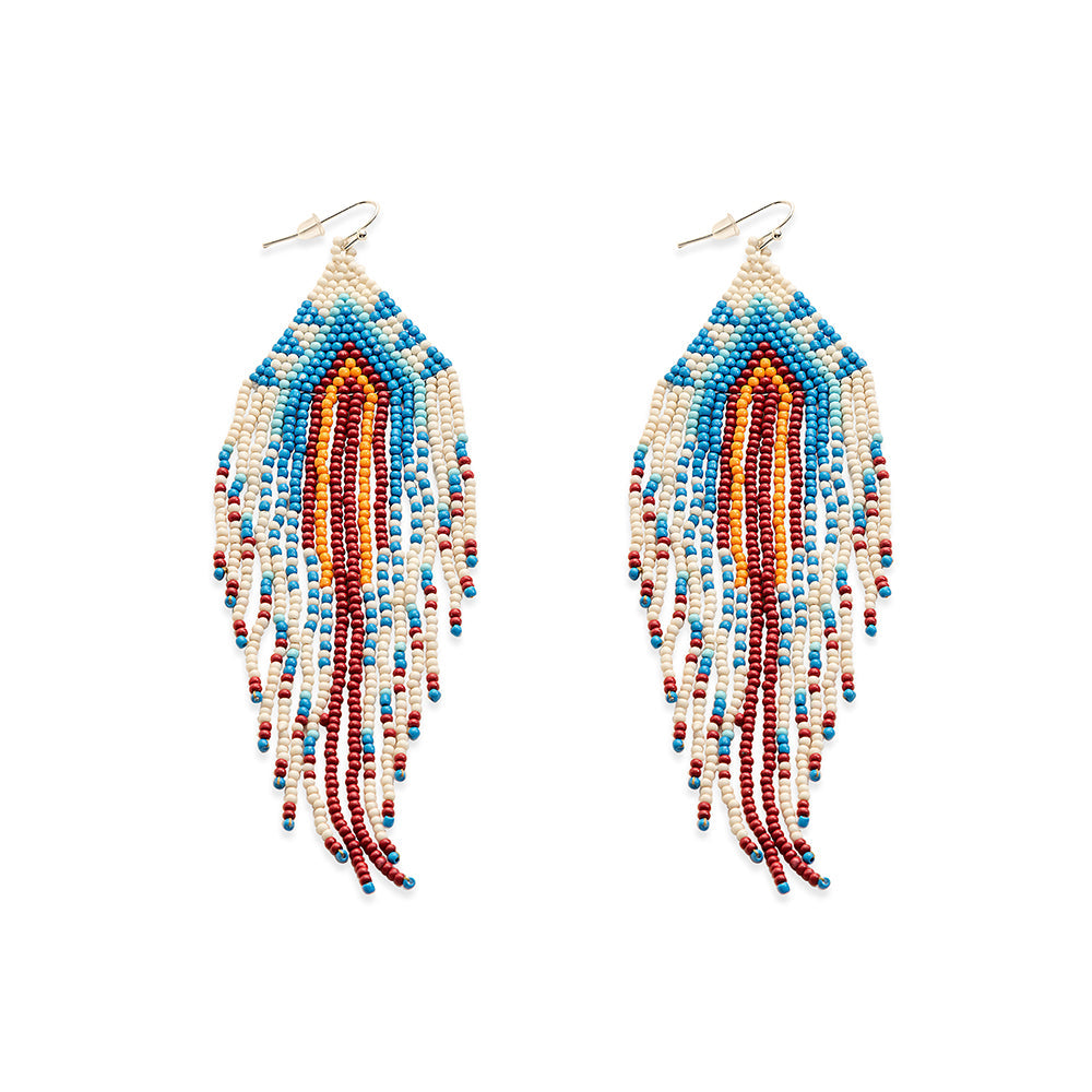 Strands of History Beaded Earrings