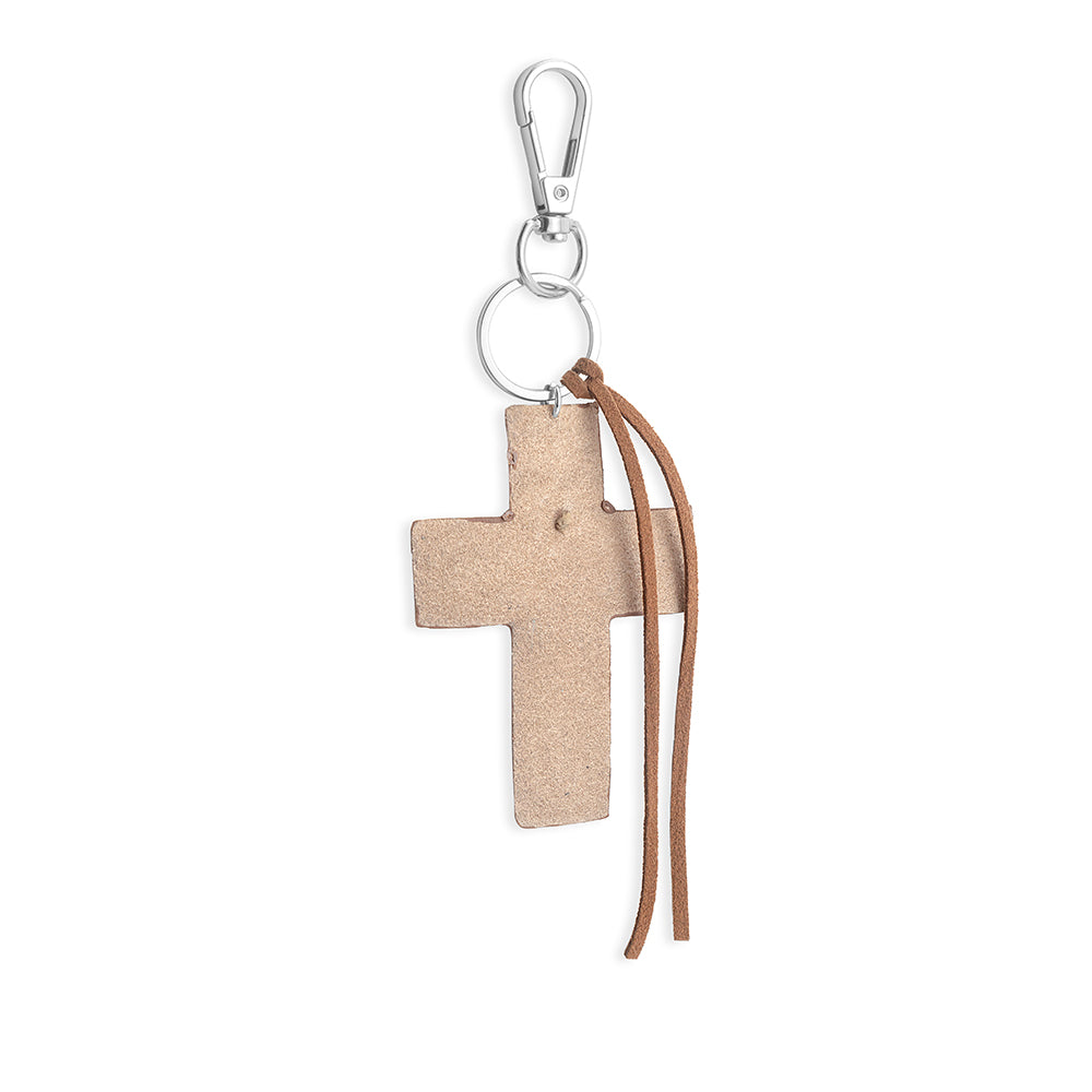 Mission Rose Cross Key Fob