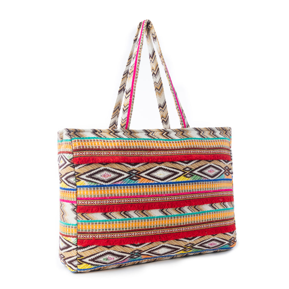 Heritage Sol Weekender Bag in Sunset Orange