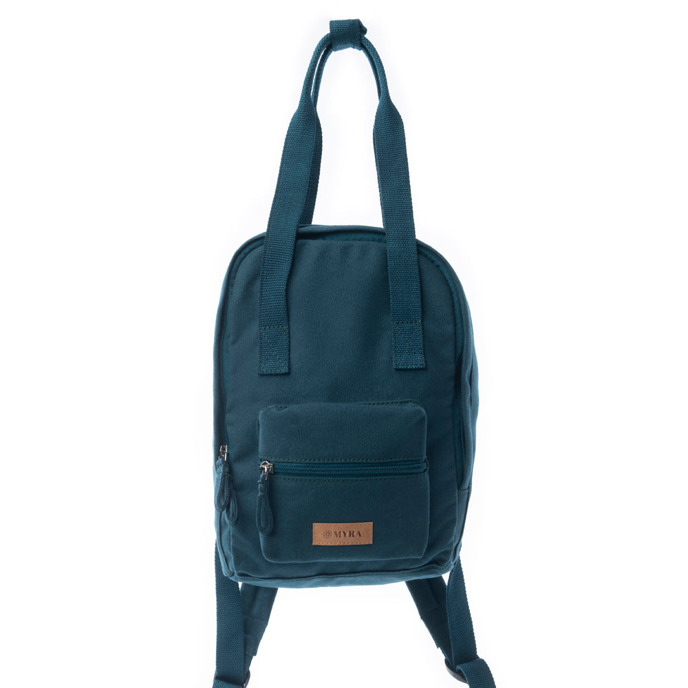 Summit Blue Cotton Backpack in Marine Blue