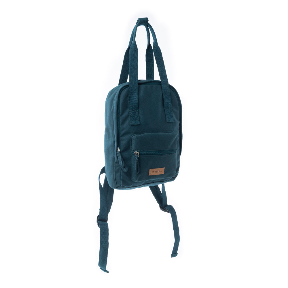 Summit Blue Cotton Backpack in Marine Blue