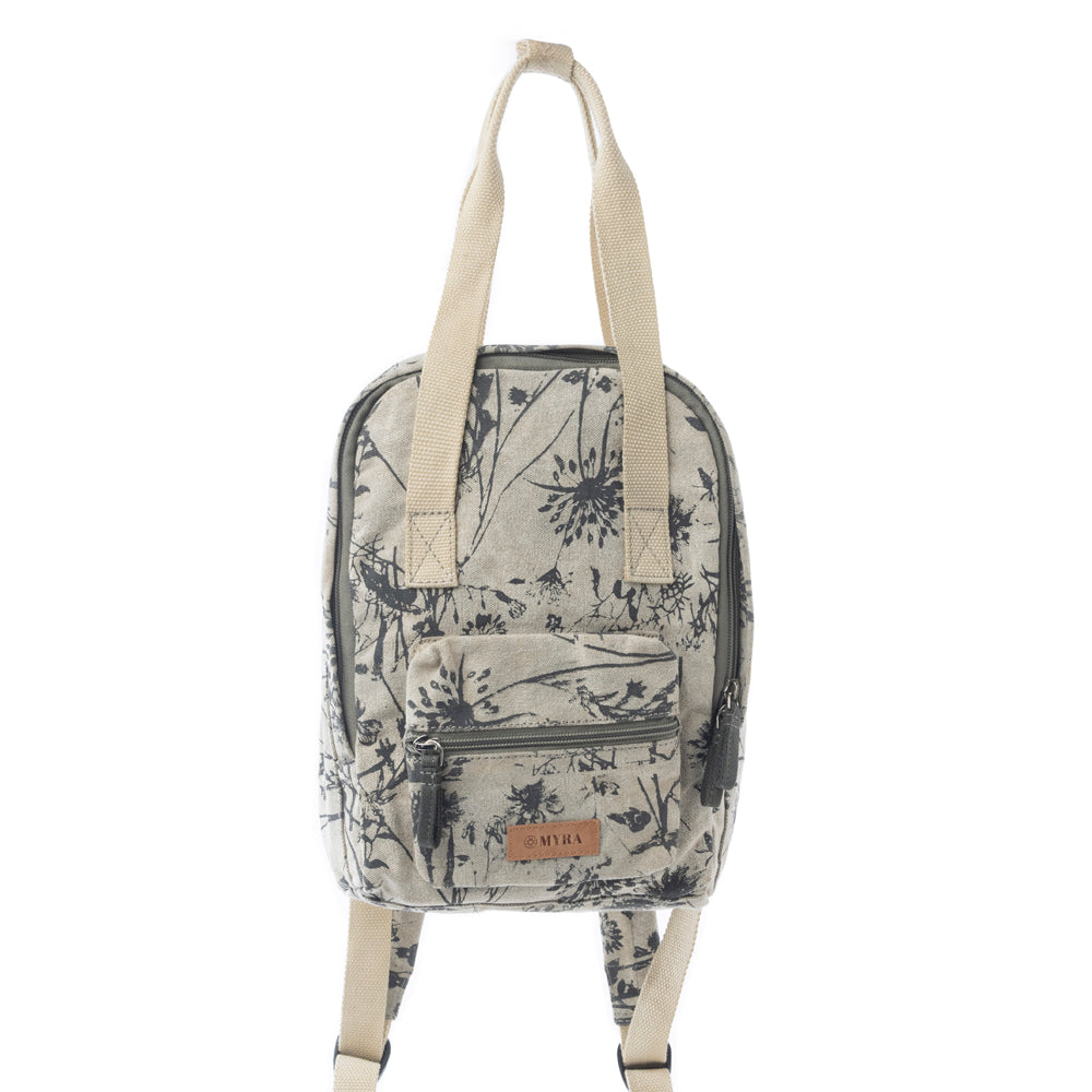 Fable Flora Cotton Backpack in Earthy Sage