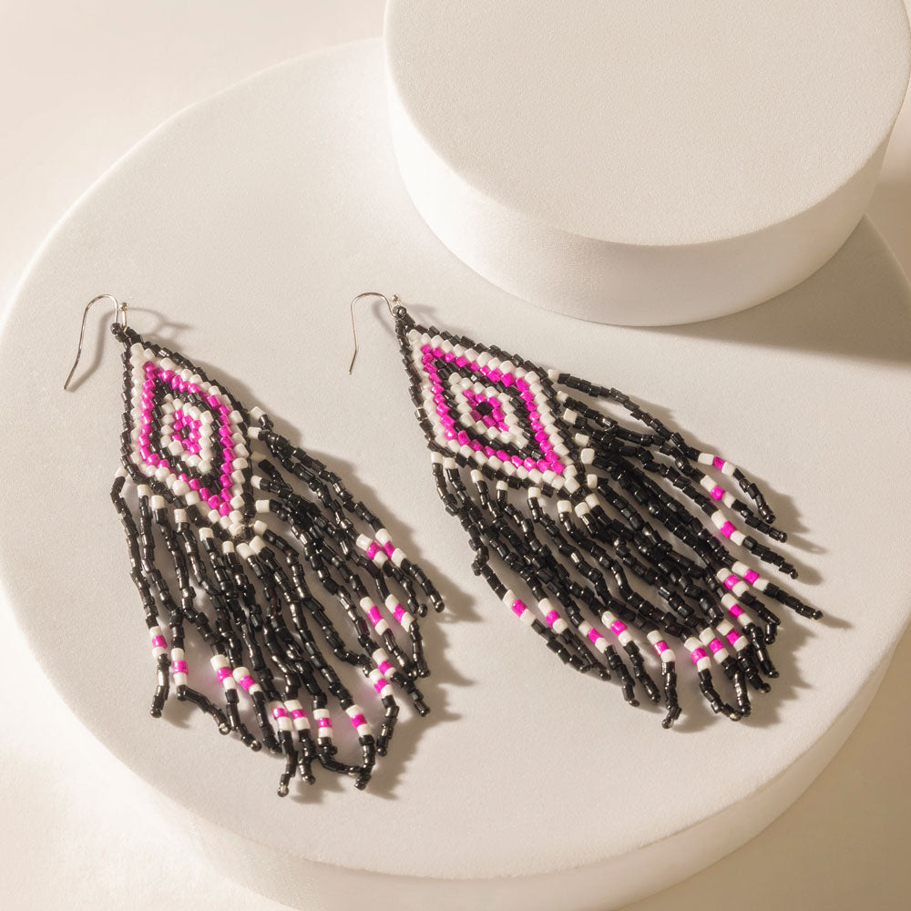 Diamondback Earrings in Mesa Pink