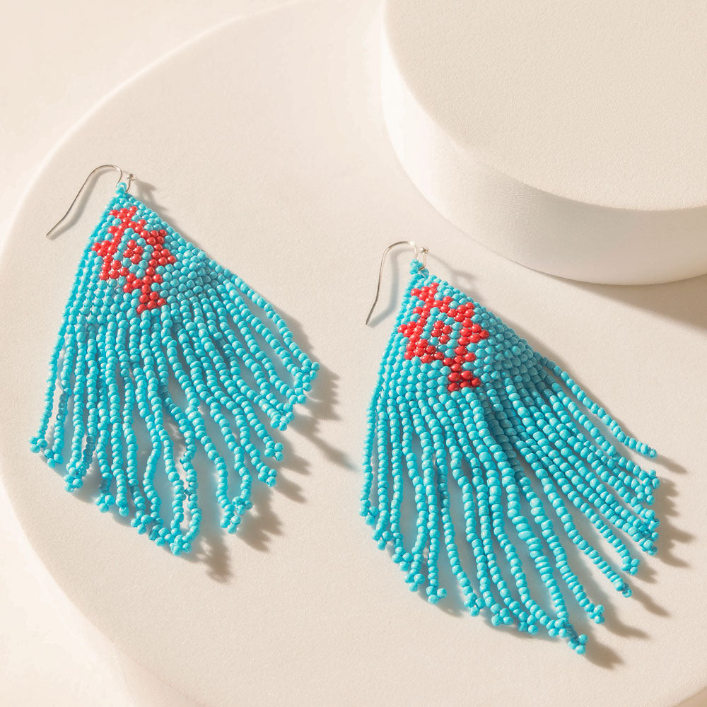 Mesa Crossroads Earrings in Electric Blue