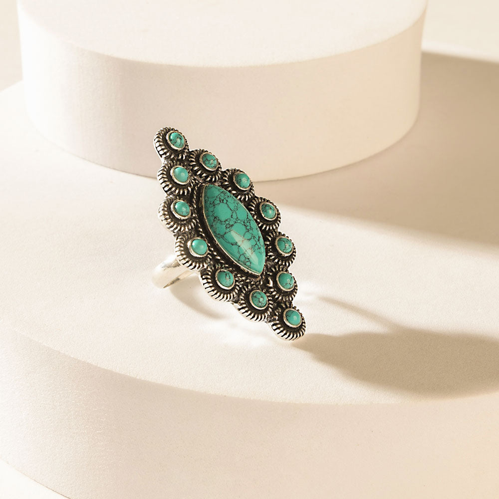 The Oathkeeper Ring in Forged Teal