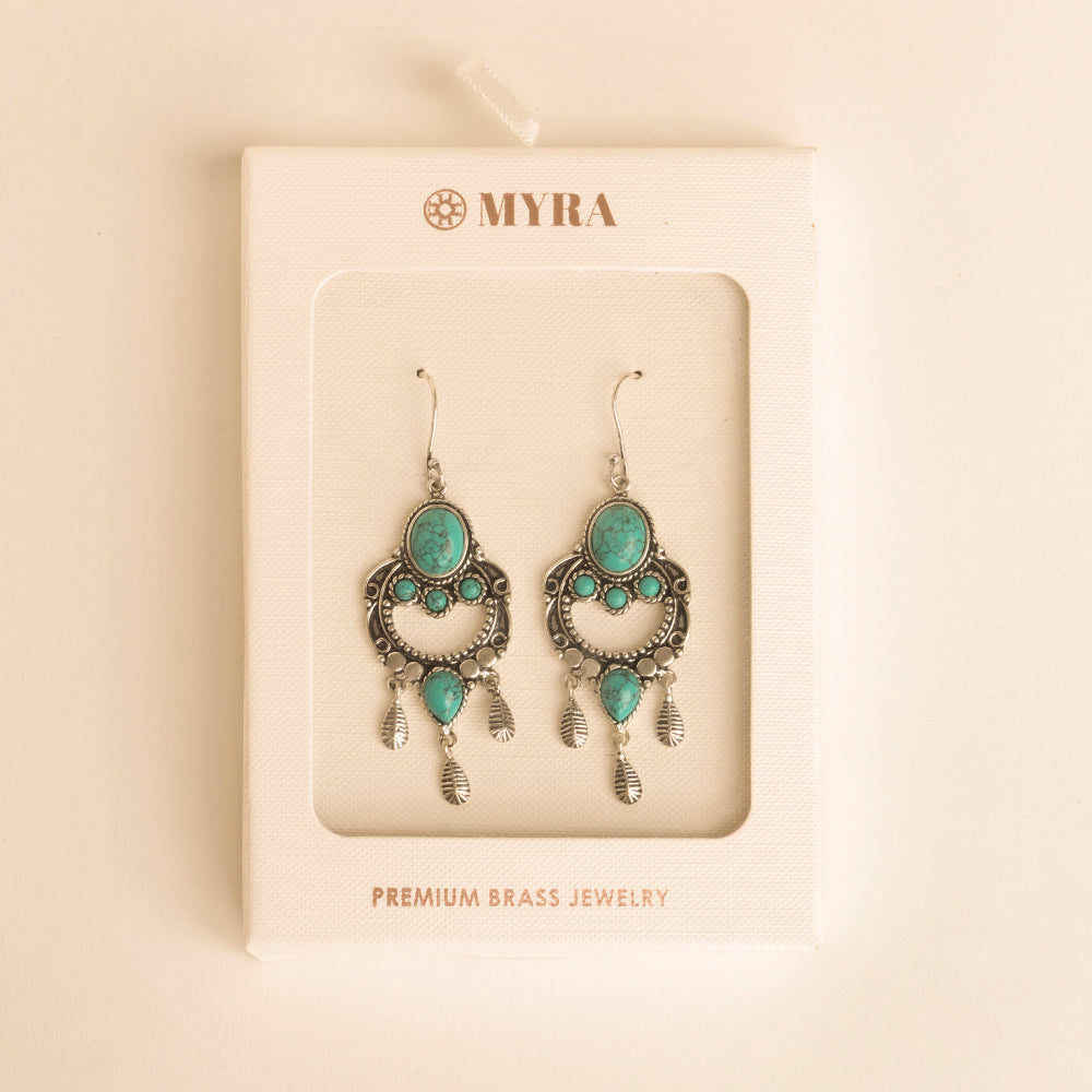 Featherchant Earrings in Spirit Teal