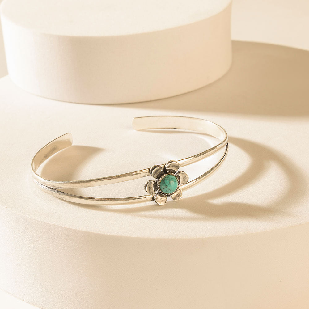 Bloomtrail Cuff in Morning Silver