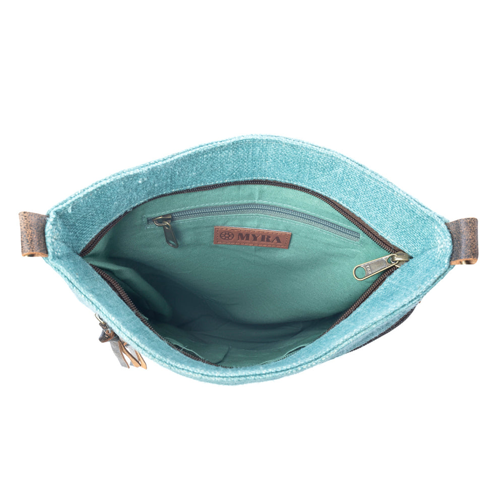 Western Jade Shoulder Bag in Aqua Sage