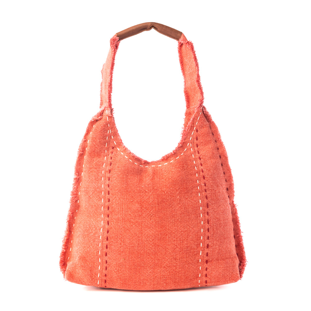 Wild Scarlet Shoulder Bag in Desert Hibiscus