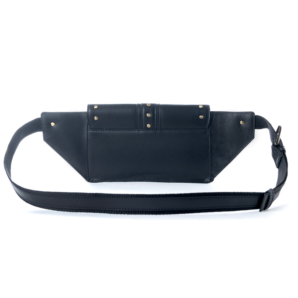Yellowstone High Plains Studded Fanny Pack with Buckle in Ash