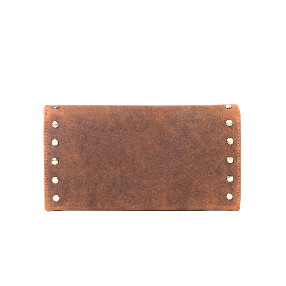 Yellowstone Caldera Leather Wallet with Rivets Variant Combo