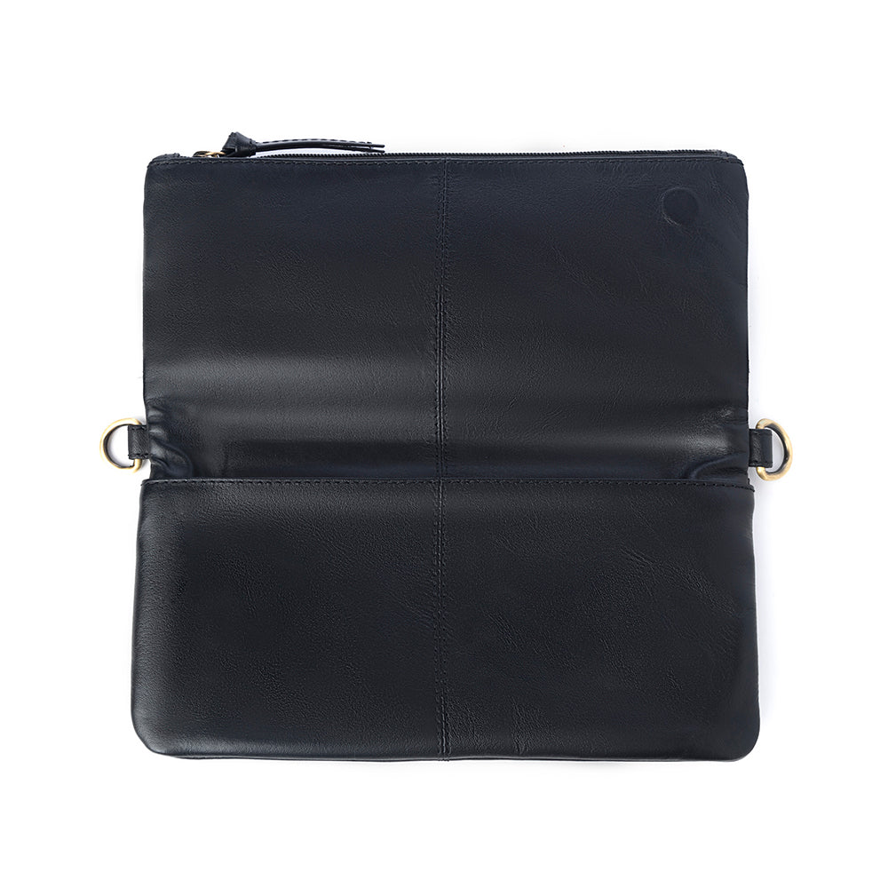 Yellowstone Palisade Clutch Bag with Rivets in Ash