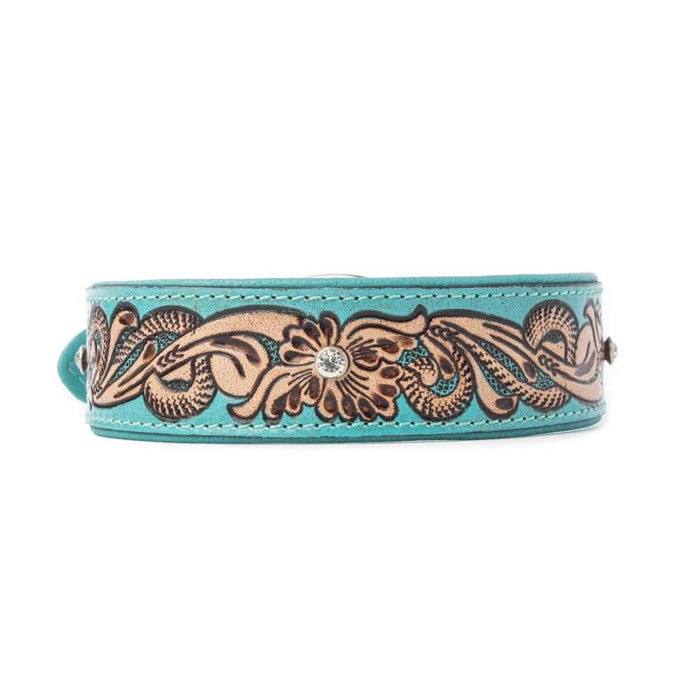 Turquoise Sky Southwest Dog Collar in Turquoise