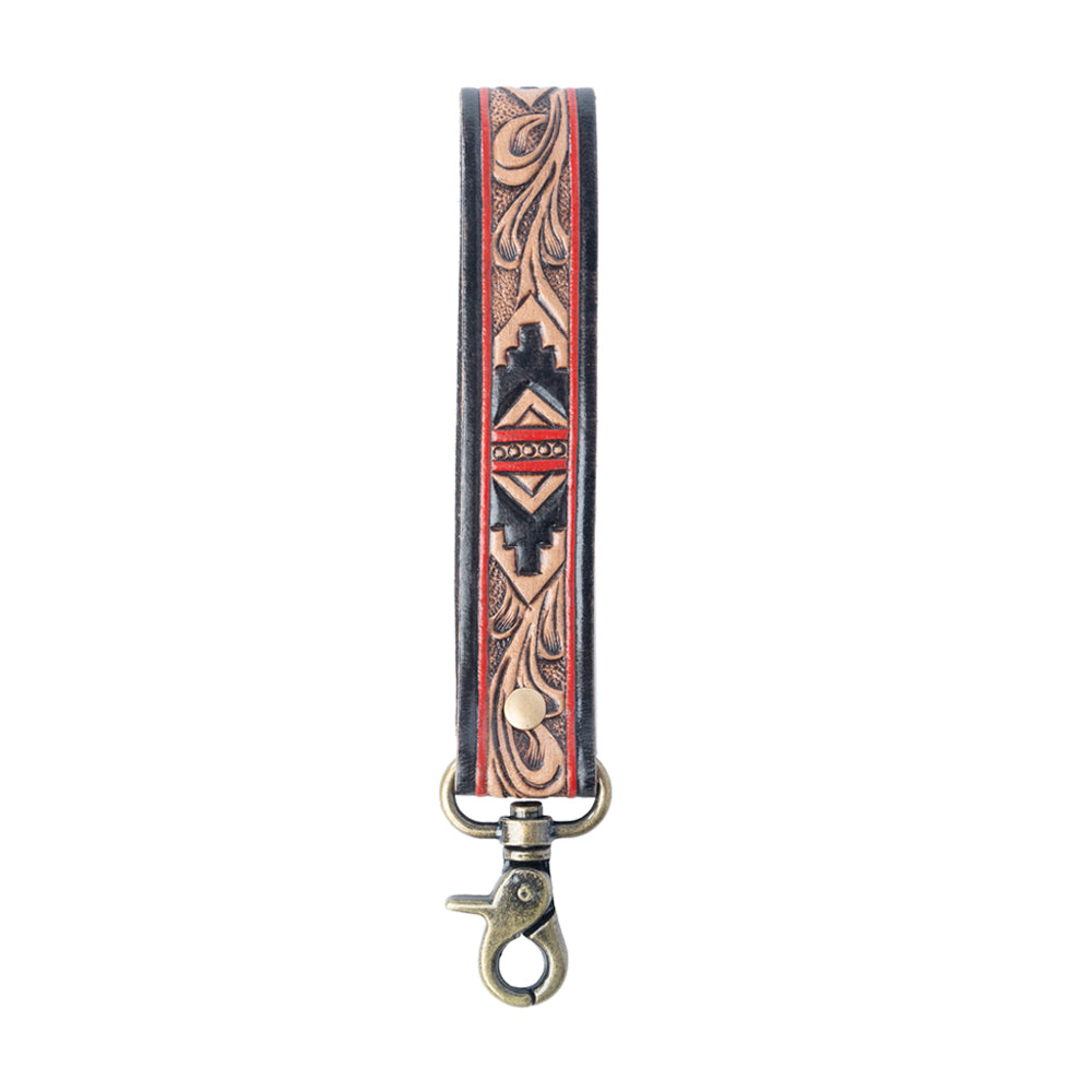 Spirit Stone Handtooled Leather Keyfob Variant Combo
