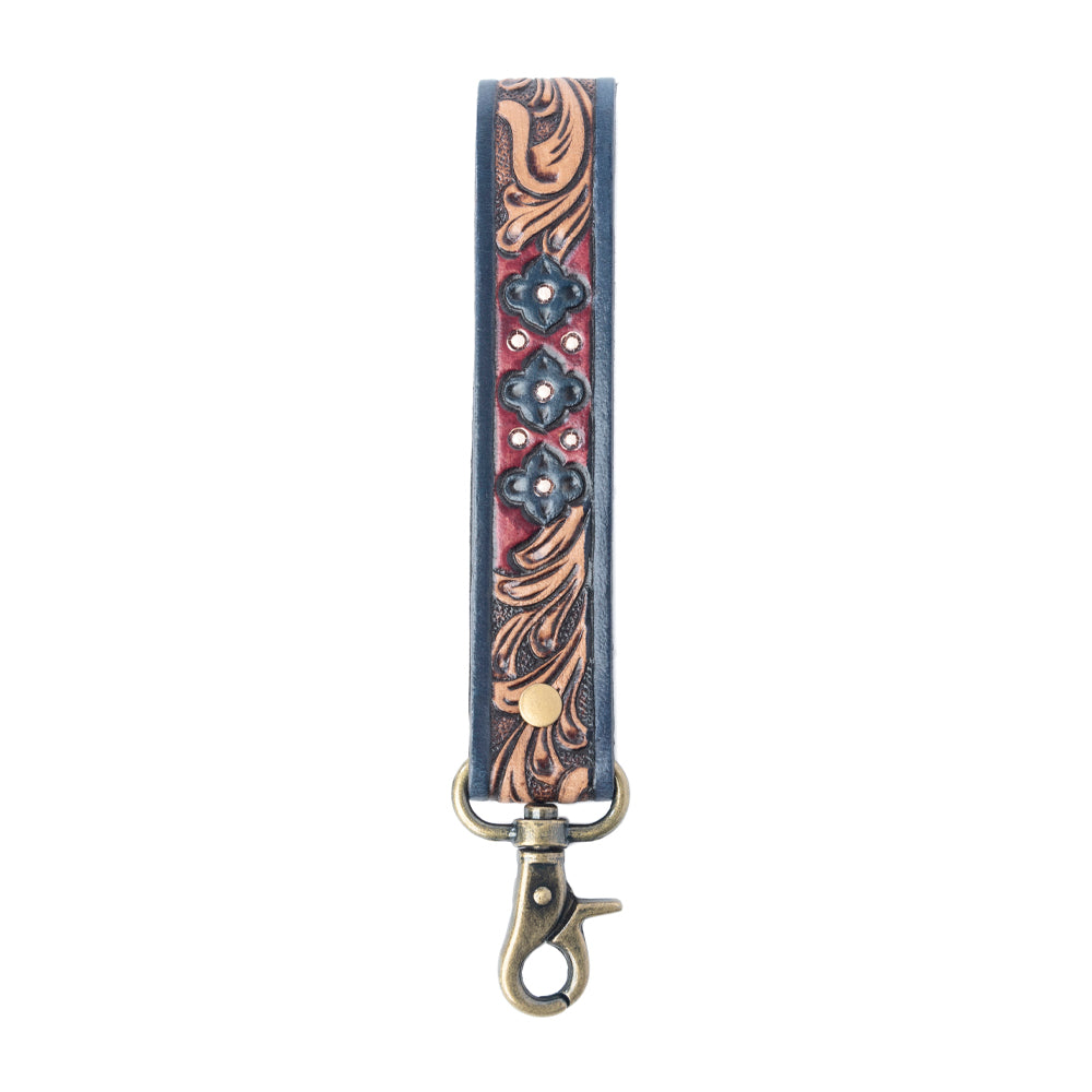 Spirit Stone Handtooled Leather Keyfob Variant Combo