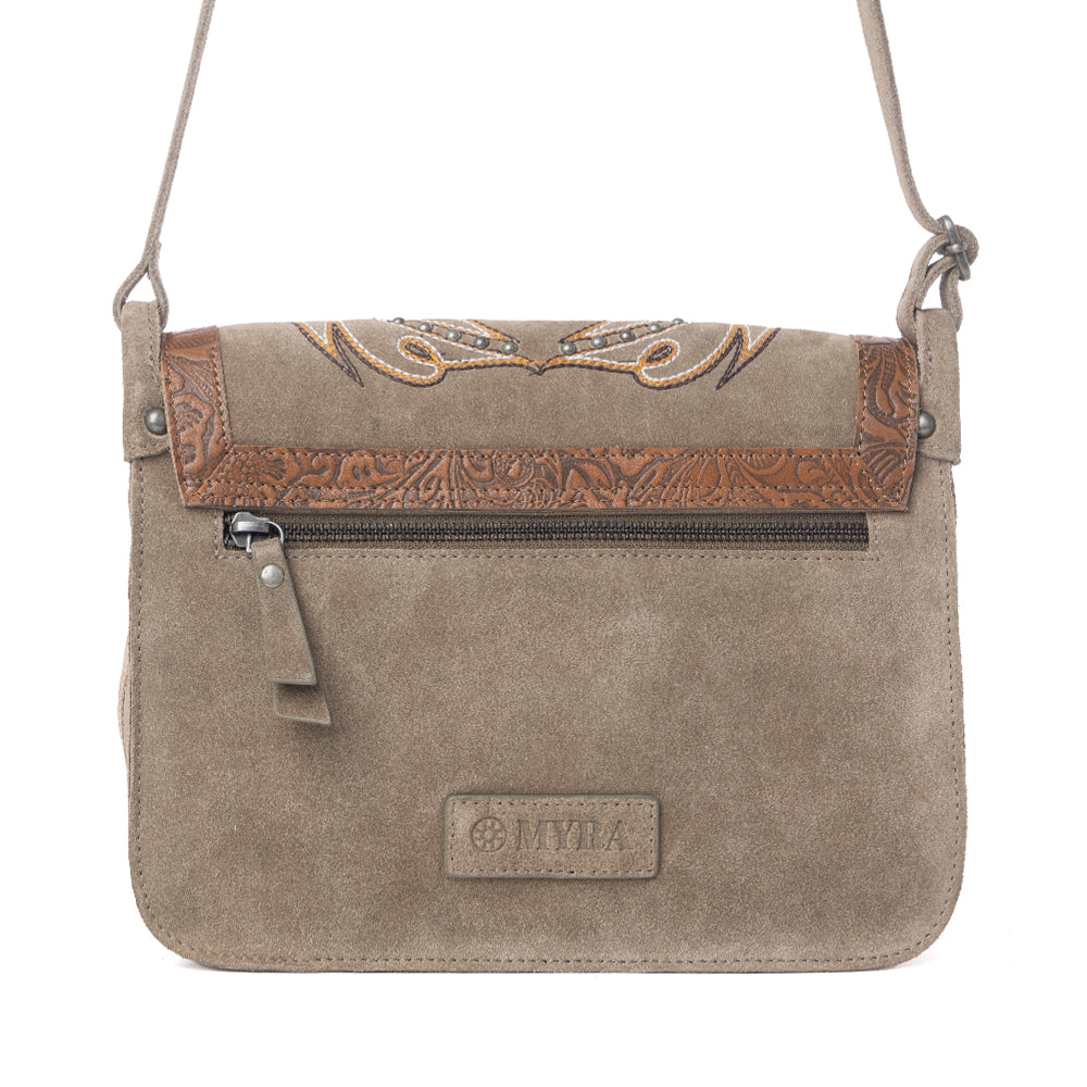 Amberwood Suede Leather Boot Embroidered Leather Bag Variant Combo